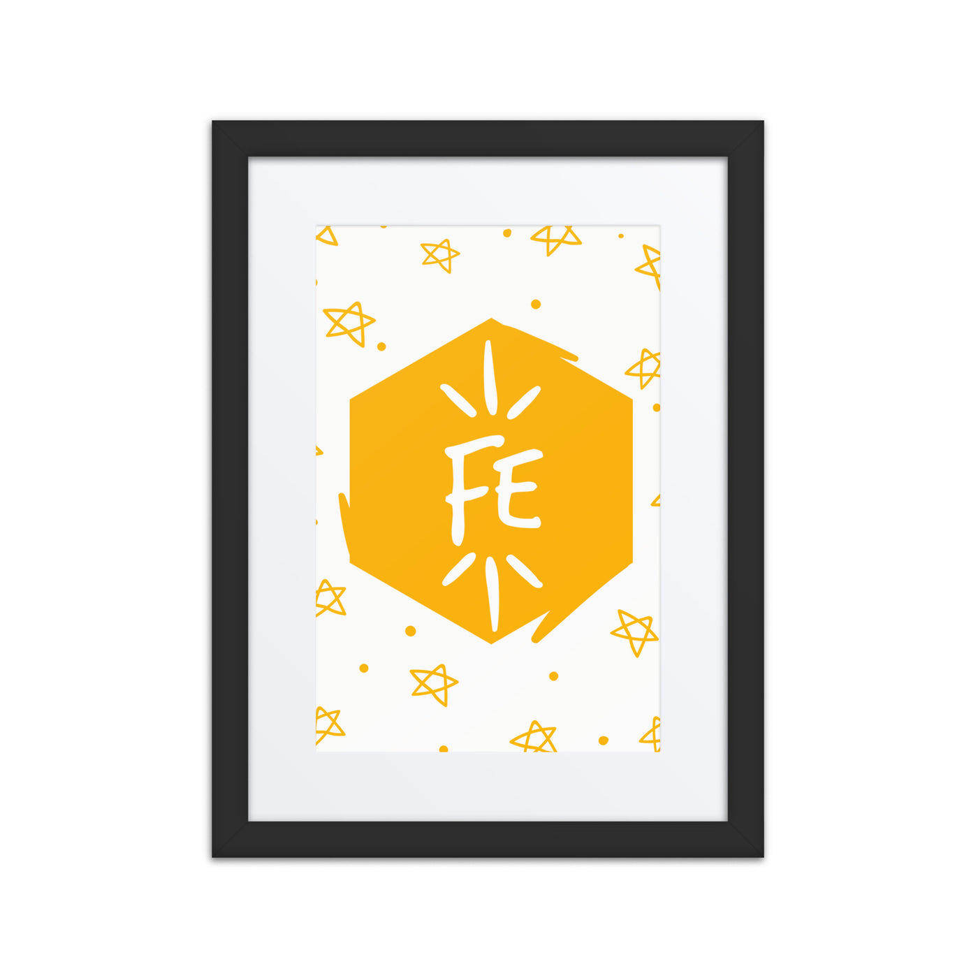 Quirky science-inspired poster for bedroom or office decor