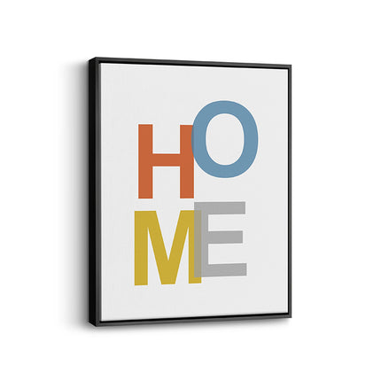 “HOME” Overlap Minimalist Canvas