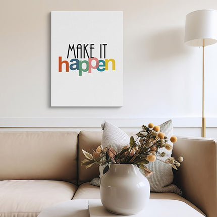 “Make It Happen” Motivational Canvas