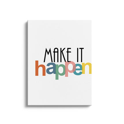 “Make It Happen” Motivational Canvas