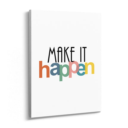 “Make It Happen” Motivational Canvas