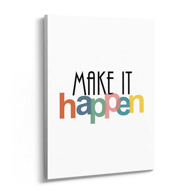 “Make It Happen” Motivational Canvas