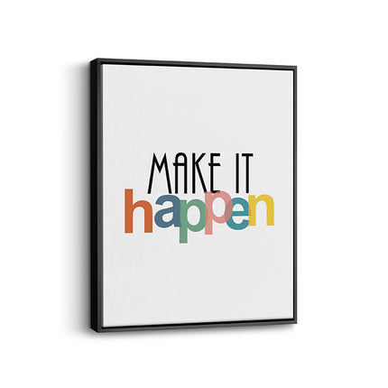 “Make It Happen” Motivational Canvas