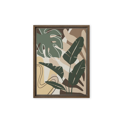 Tropical Touch: Botanical-Inspired Framed Canvas Wall Art