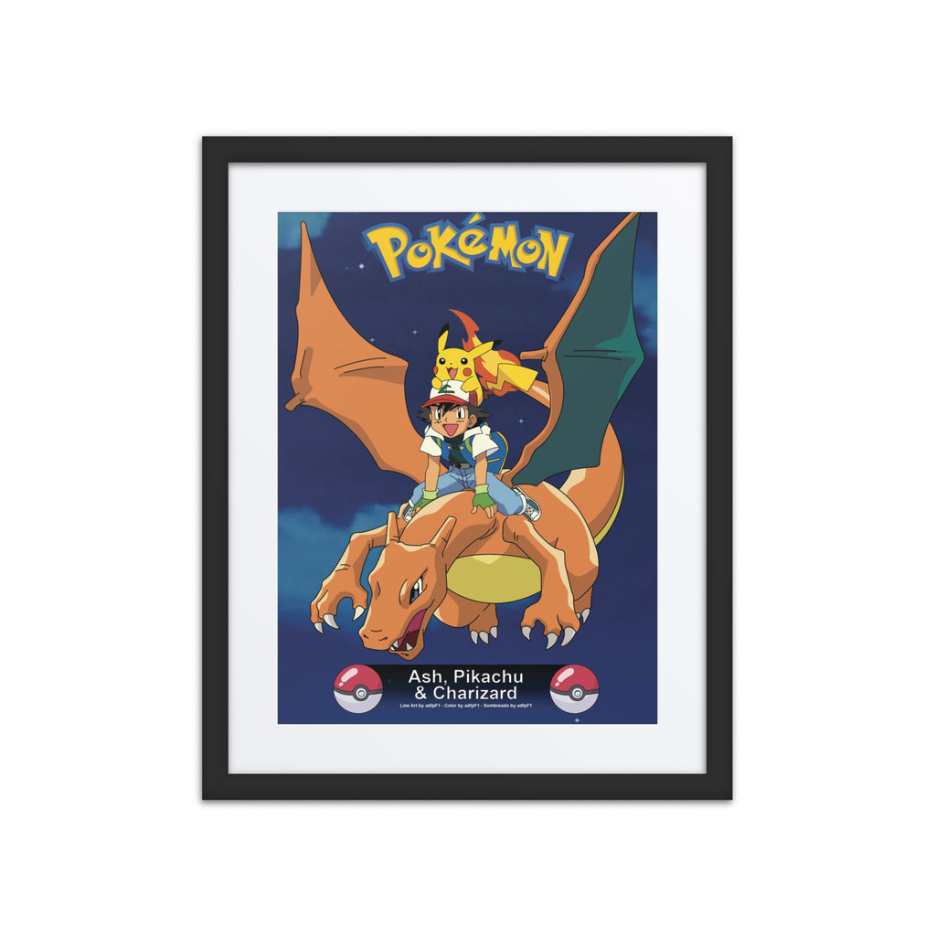 Vibrant Pokémon wall art for bedroom or living room
