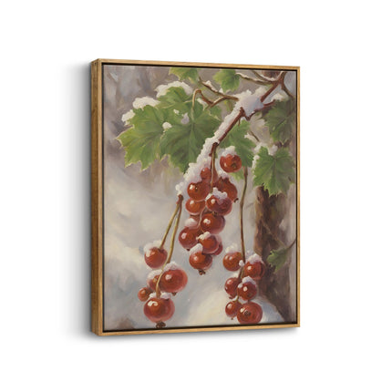 Red Currants in Snow Original Canvas