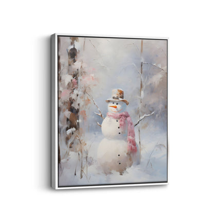 Gentle Snowman Original Canvas