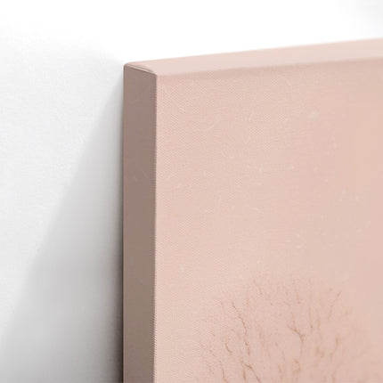 Pink Winter Cityscape Canvas