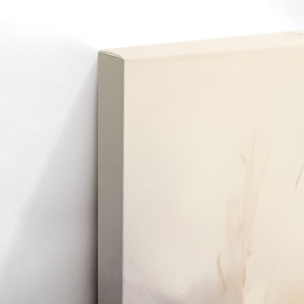 Golden Field Couple Walk Canvas