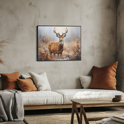 Woodland Deer Portrait Canvas