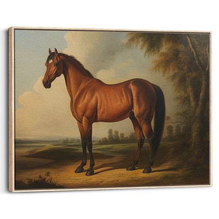 Majestic Chestnut Horse Portrait Canvas