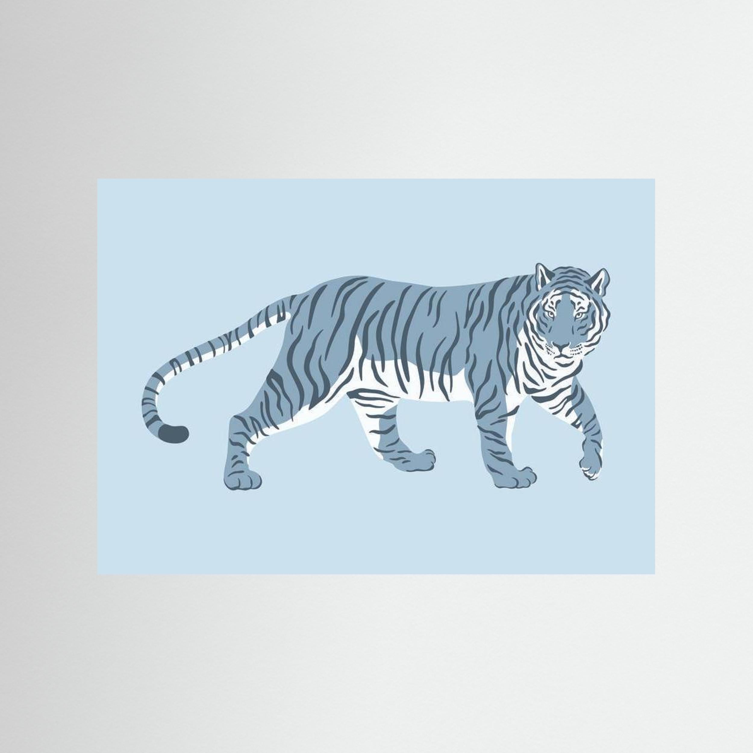 Blue Tiger Illustration