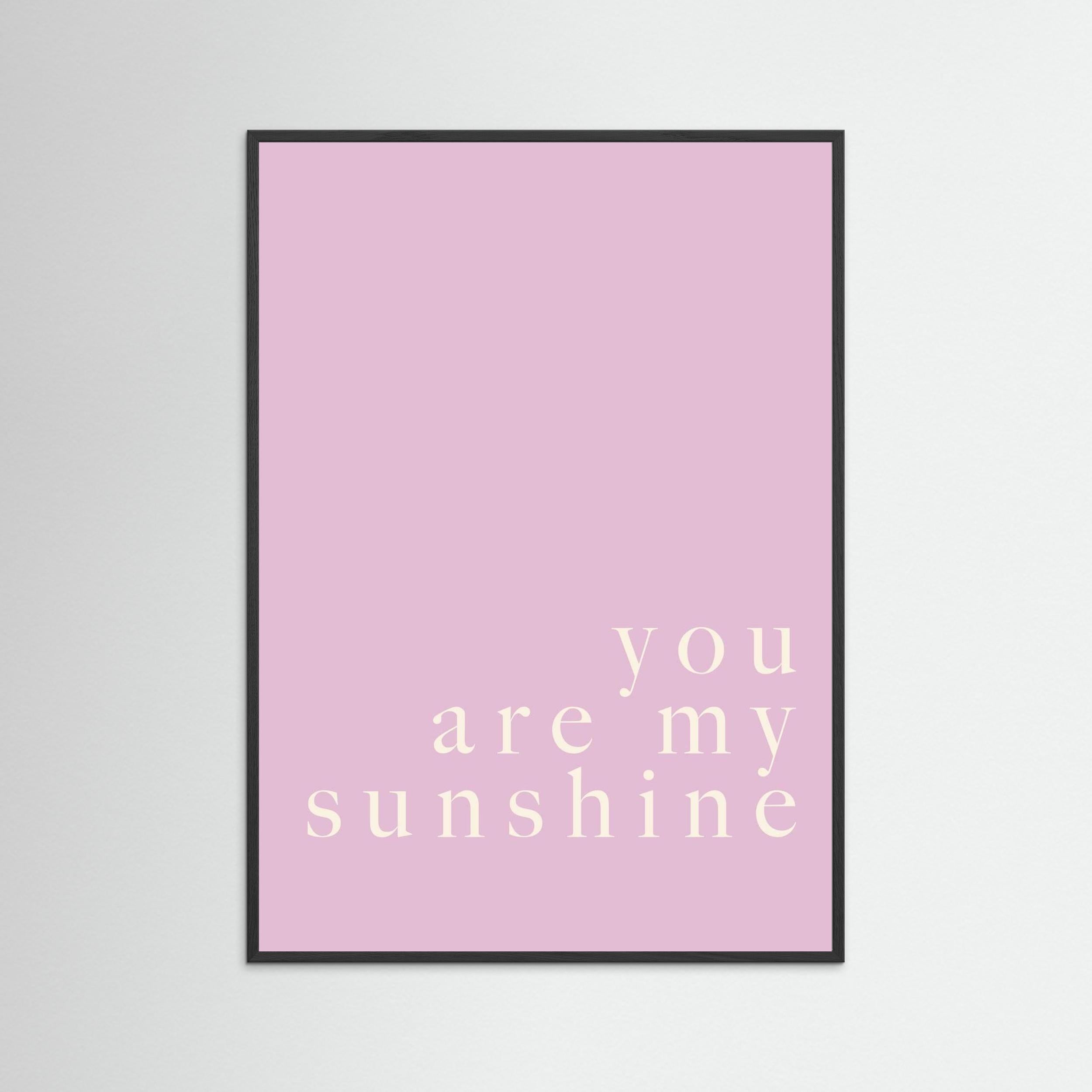 “you are my sunshine” Lavender