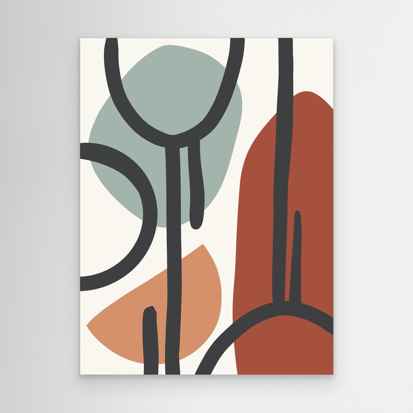 Abstract Whimsy – Framed Canvas Wall Art