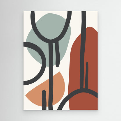 Abstract Whimsy – Framed Canvas Wall Art
