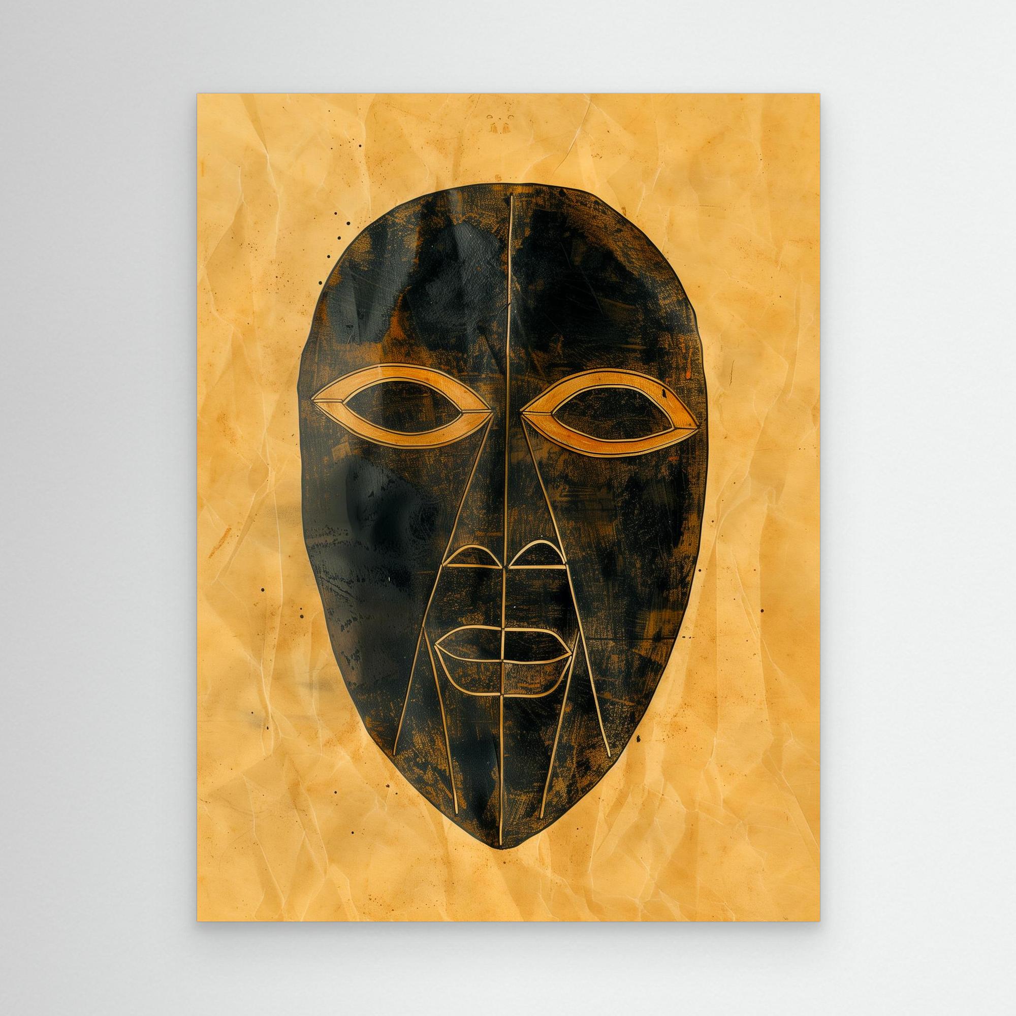 Mystical Mask – Framed Canvas Wall Art