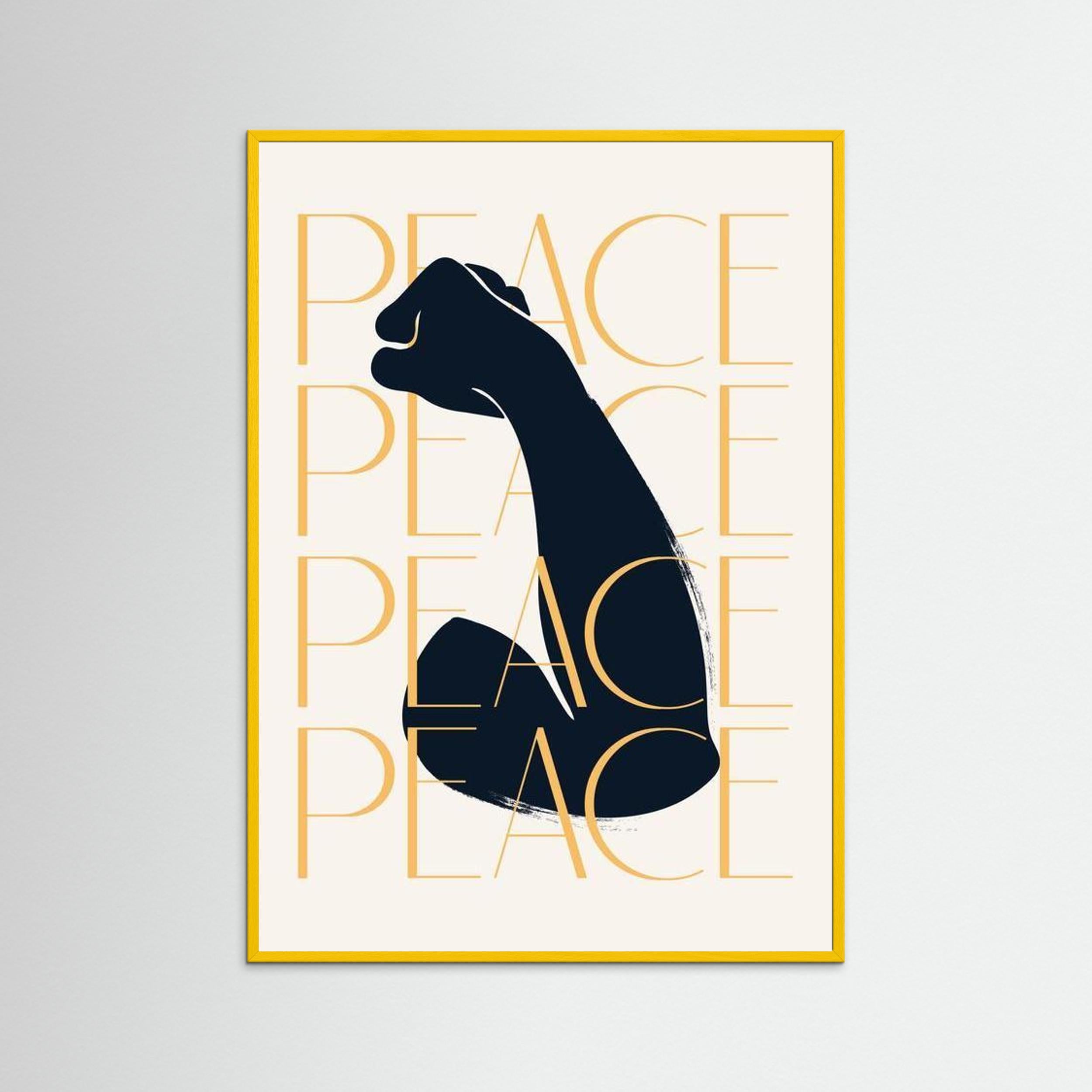 “PEACE” Raised Fist 