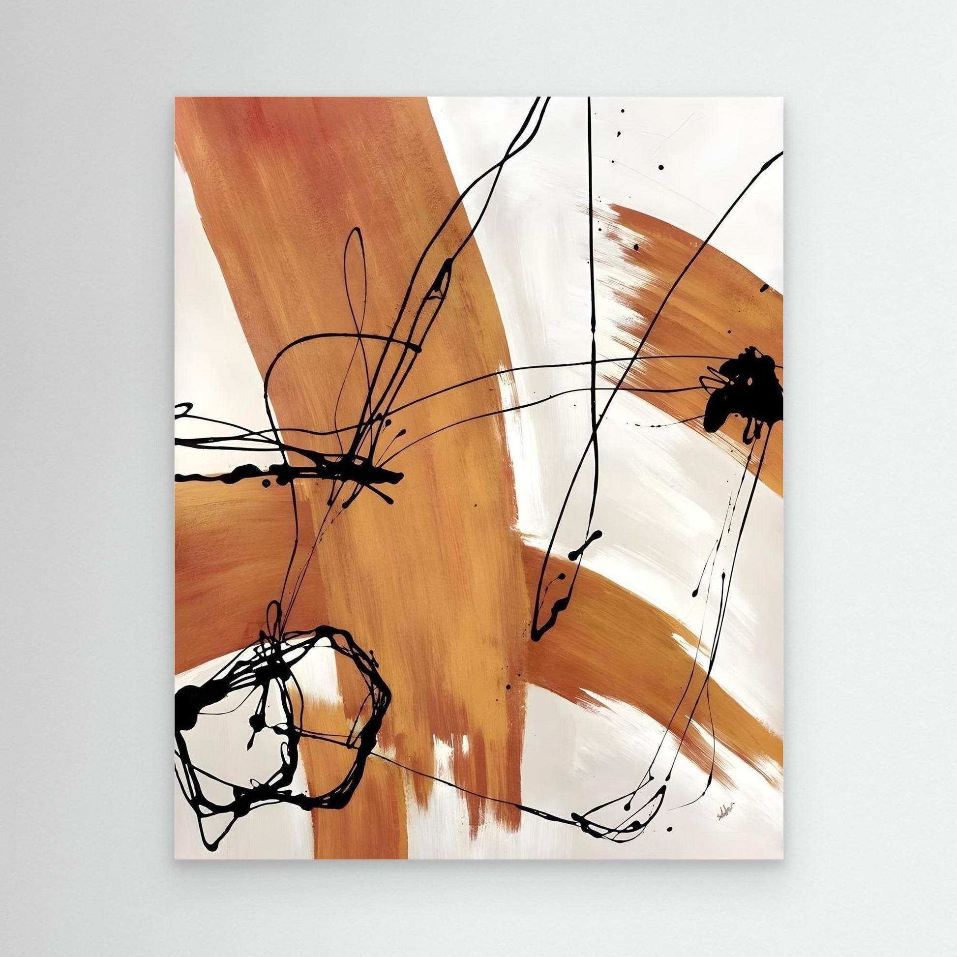Ember Flow | Canvas Wall Art