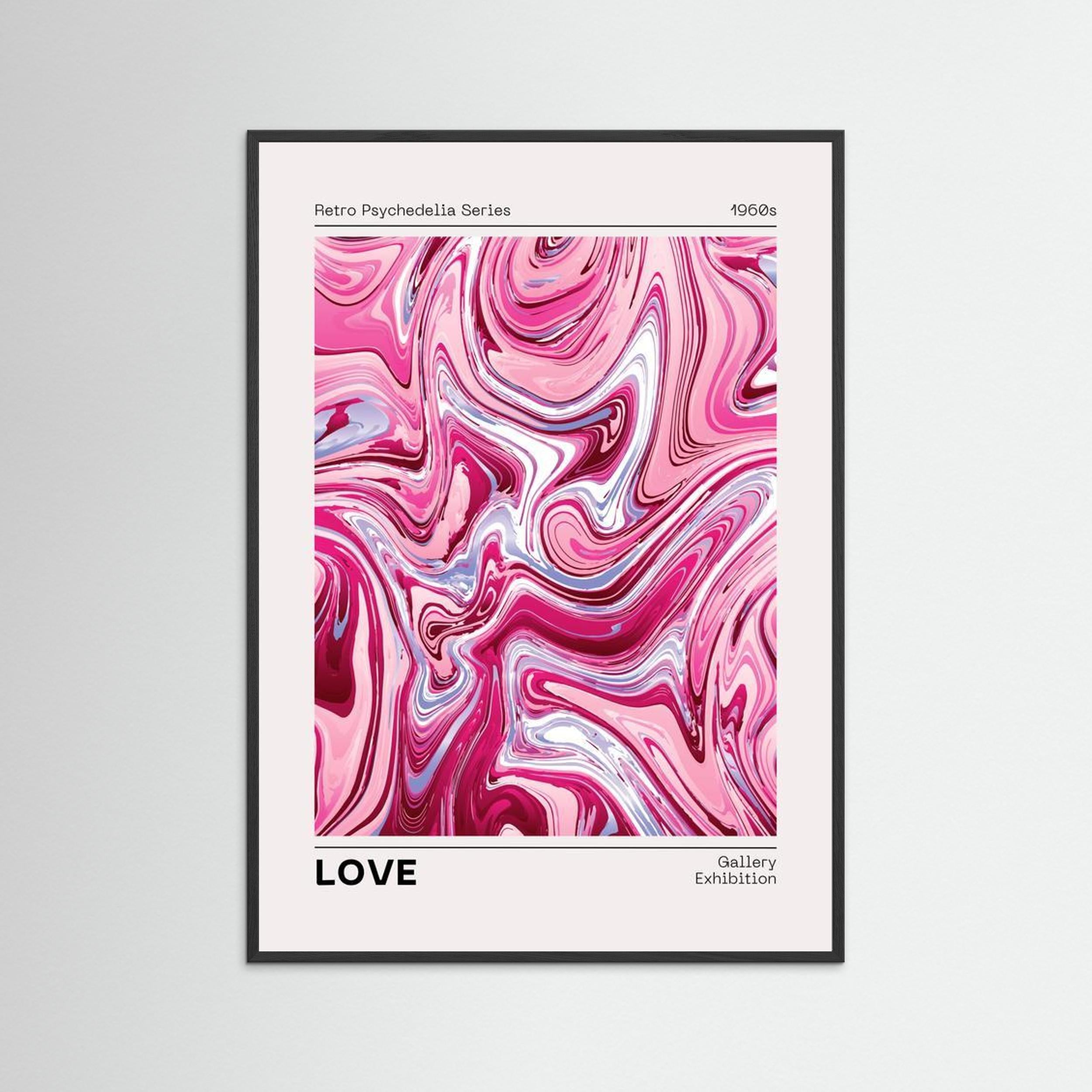 “LOVE” Retro Psychedelia Series (1960s)