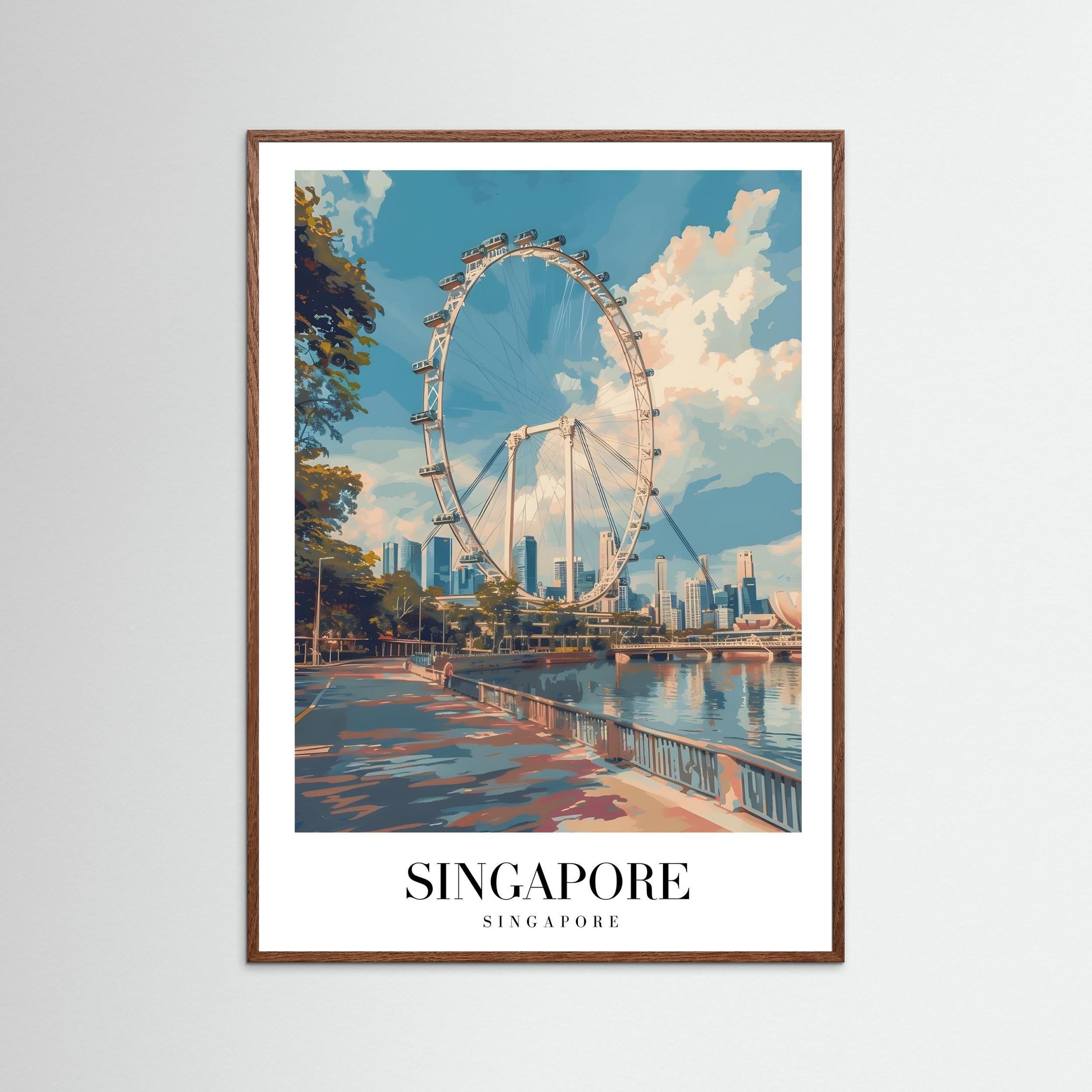 Singapore, Singapore – Skyline & Ferris Wheel