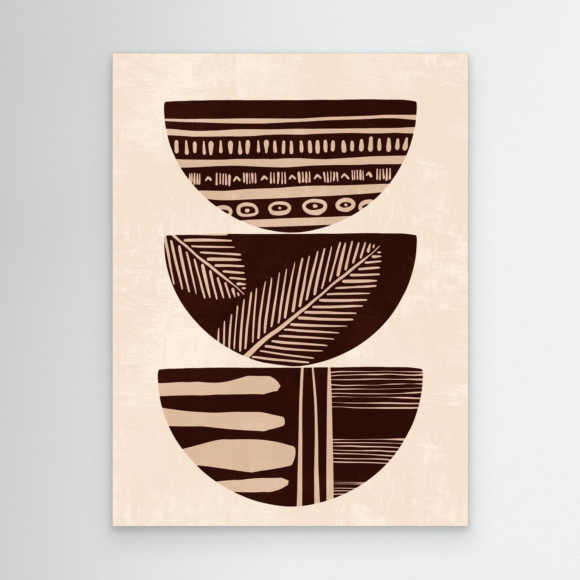 Patterned Harmony – Framed Canvas Wall Art