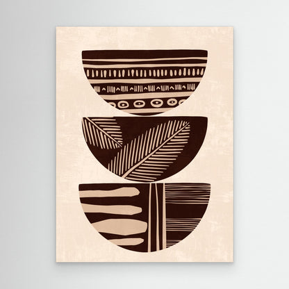 Patterned Harmony – Framed Canvas Wall Art