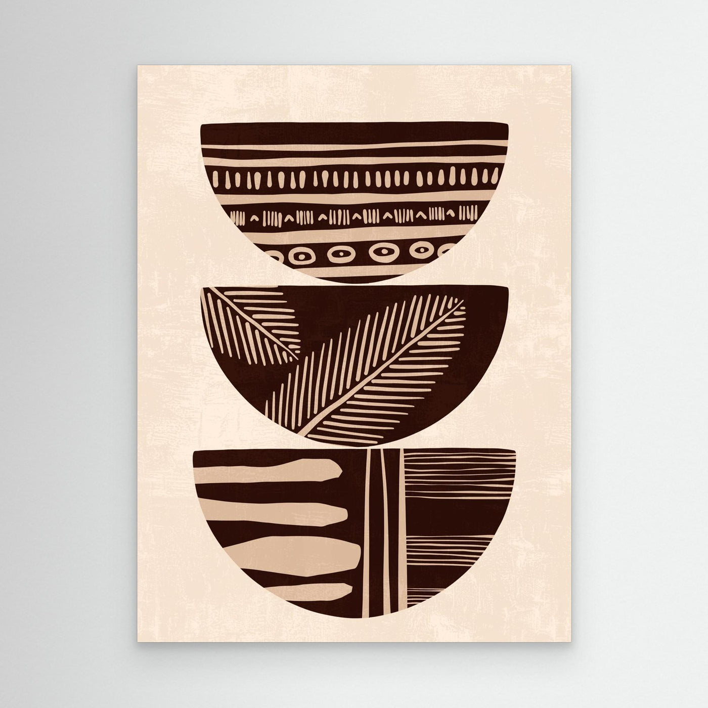 Patterned Harmony – Framed Canvas Wall Art