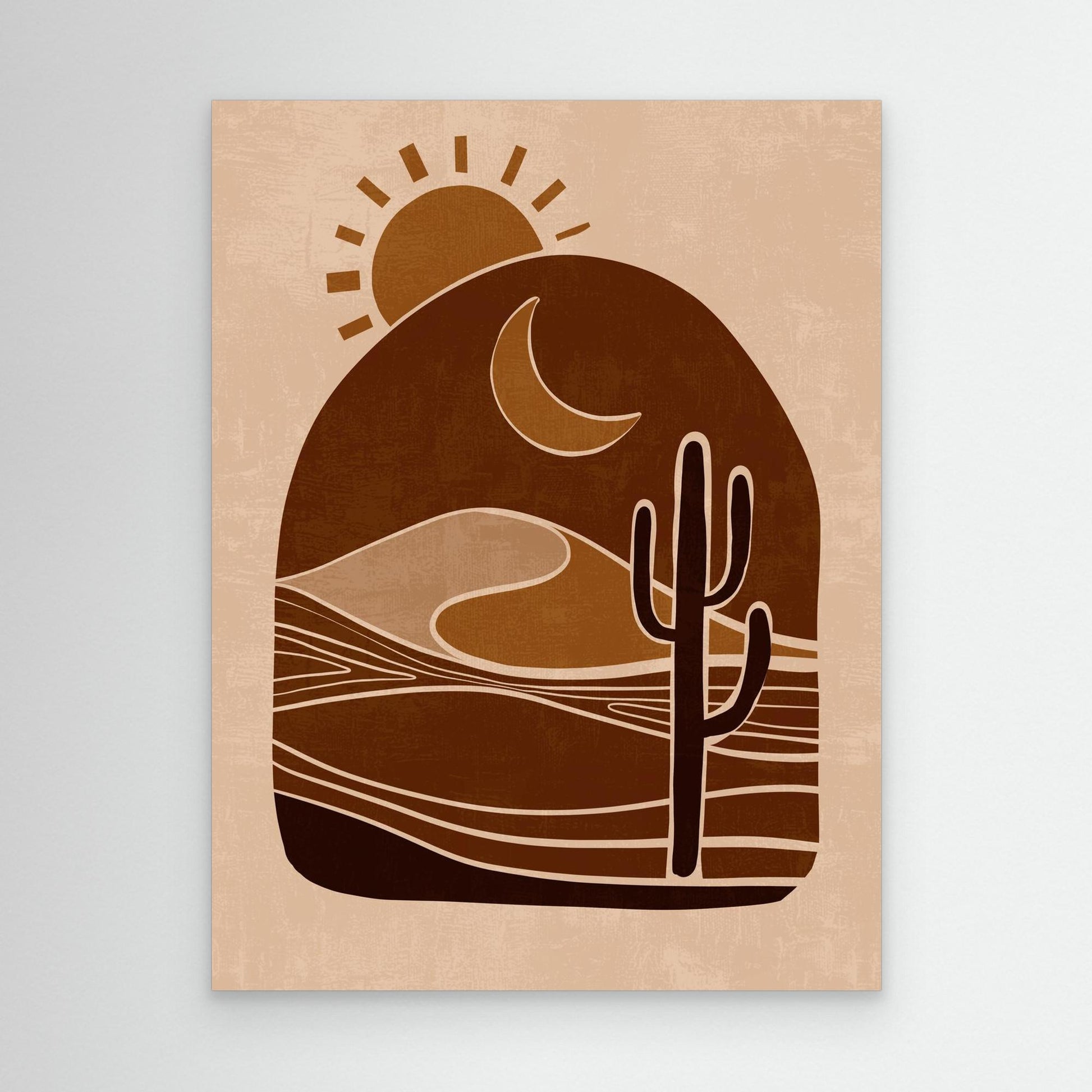 Sunset Silhouettes – Framed Canvas Wall Art