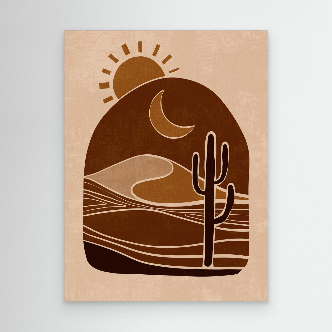 Sunset Silhouettes – Framed Canvas Wall Art