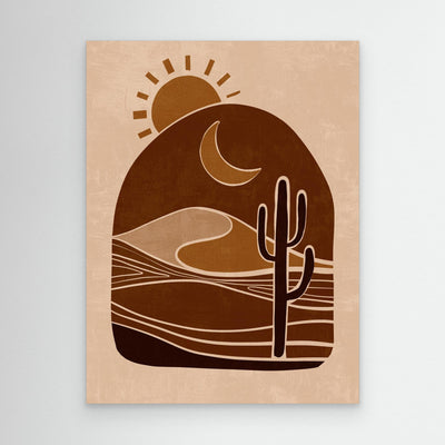 Sunset Silhouettes – Framed Canvas Wall Art