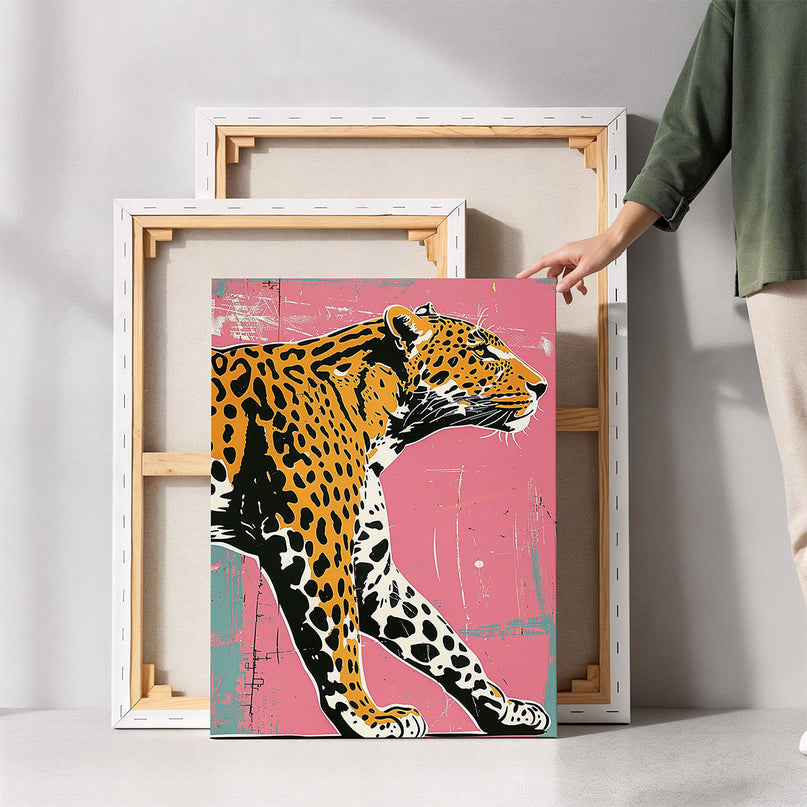 Pop Art Leopard Canvas