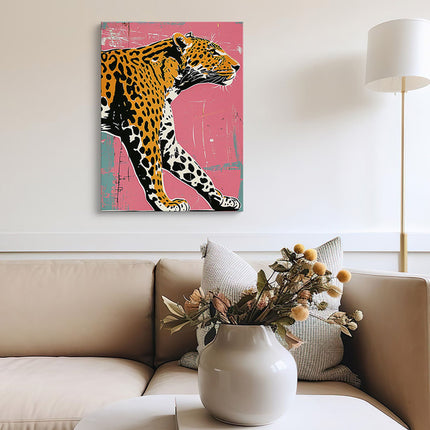 Pop Art Leopard Canvas