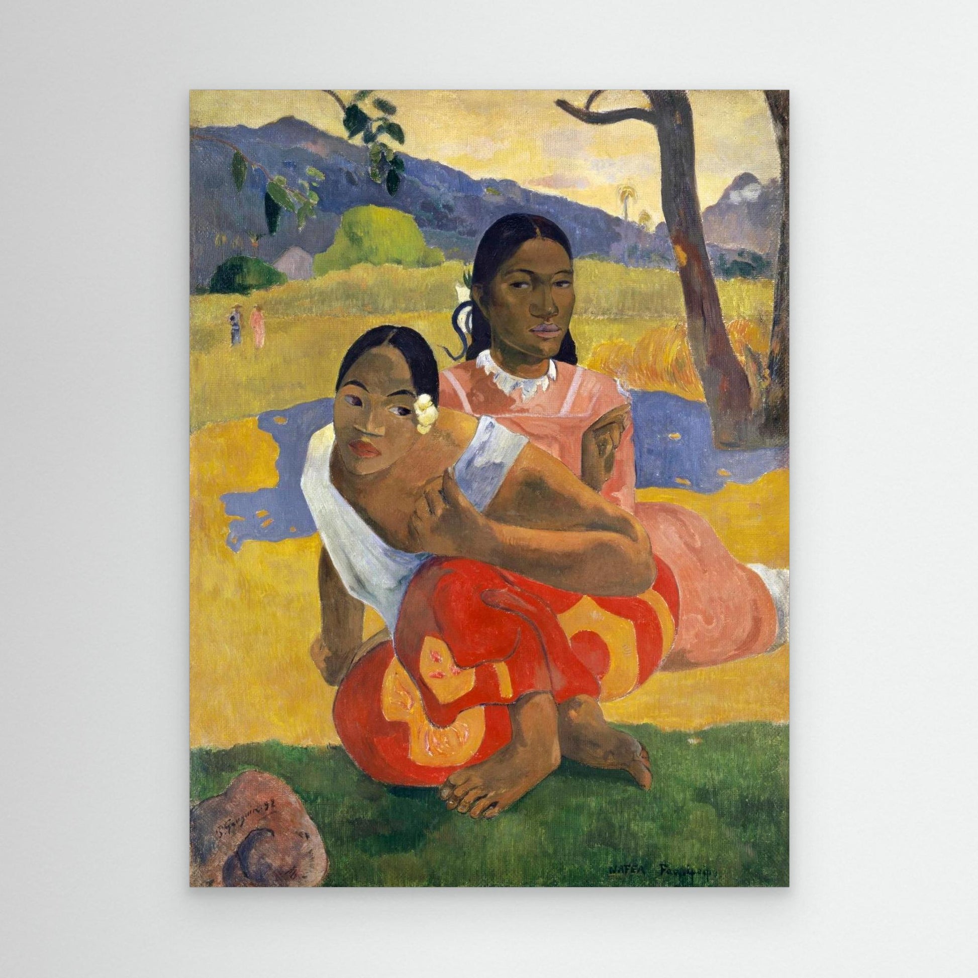 Two Tahitian Women, When will you marry - Canvas Wall Art