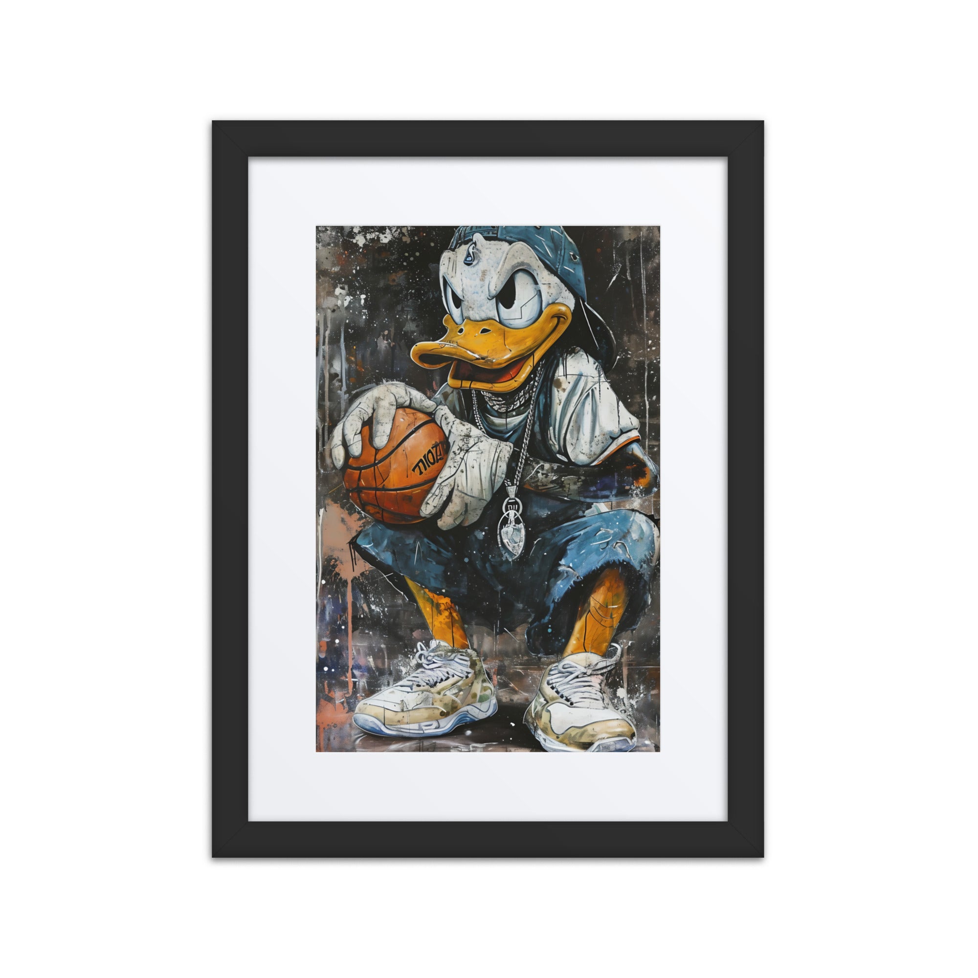 hoops king basketball digital poster art