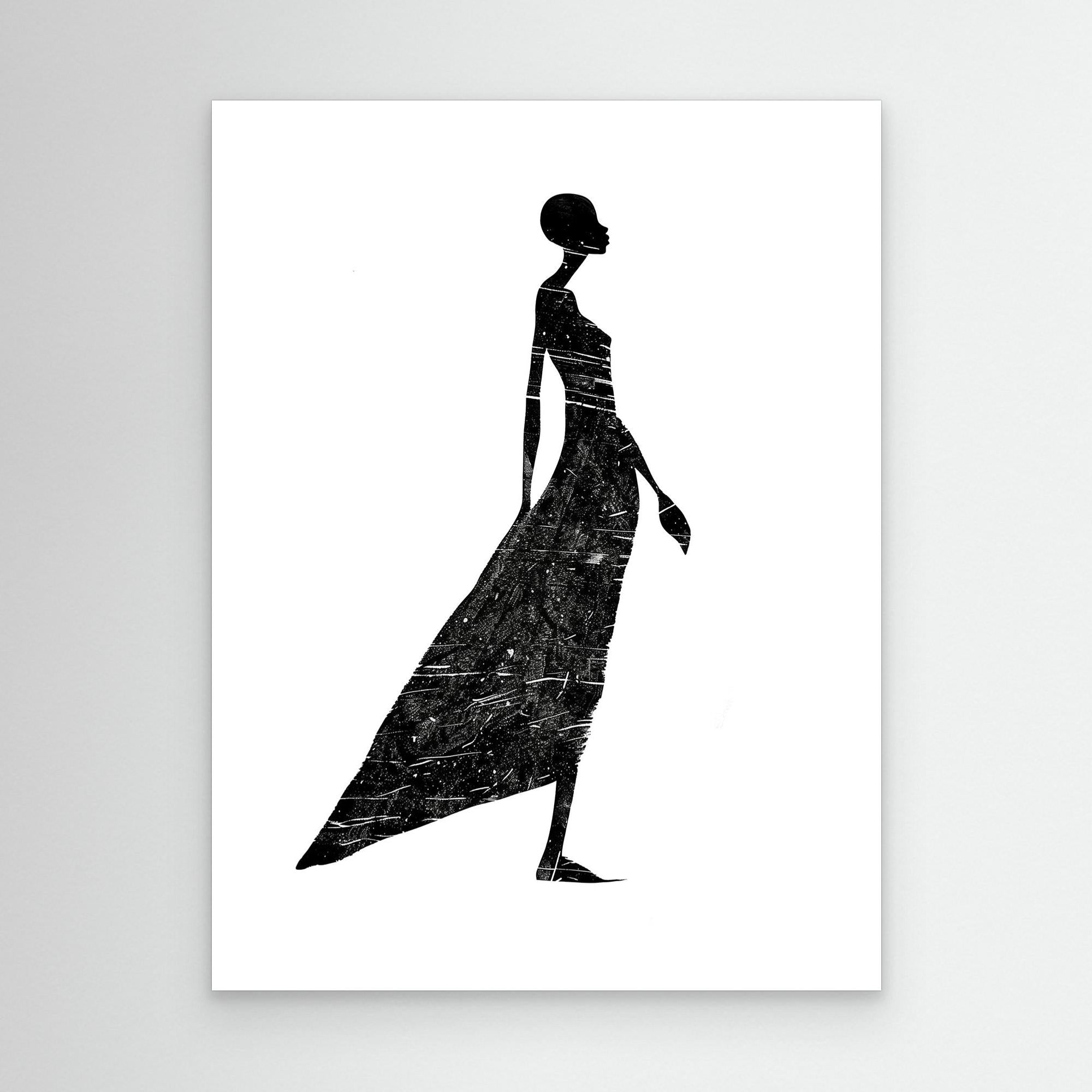 Elegance in Motion – Framed Canvas Wall Art