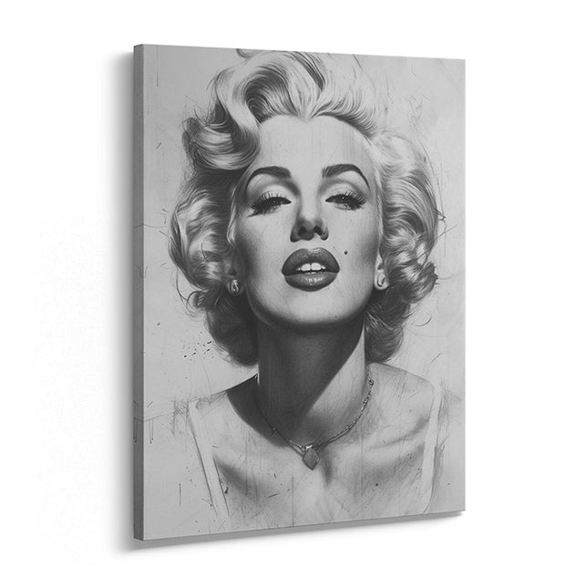Monochrome Glamour Portrait Canvas