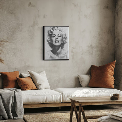 Monochrome Glamour Portrait Canvas