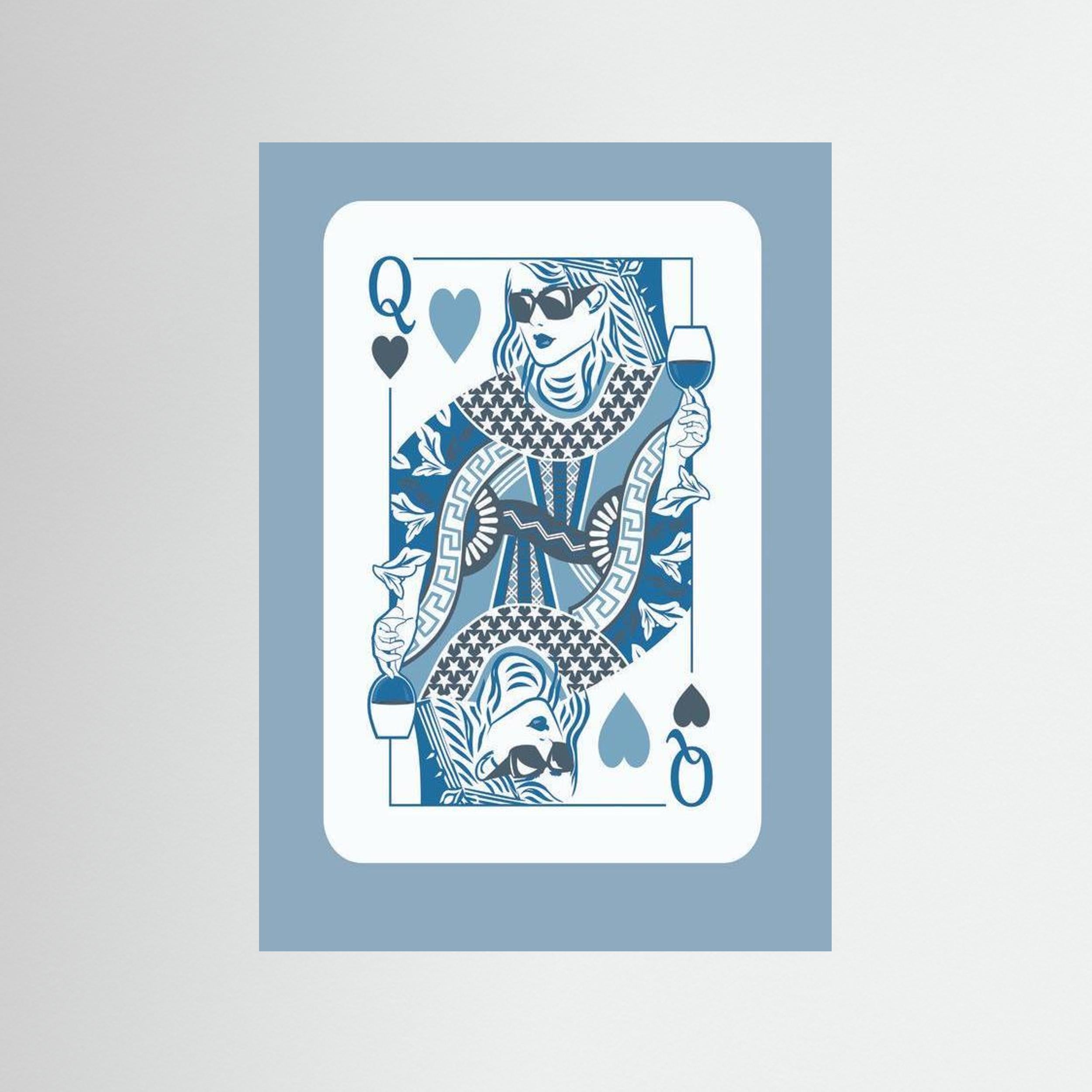Queen of Hearts (Blue) 
