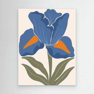 Blue Iris Delight – Digital Canvas Art Prints