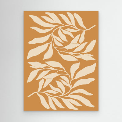 Leafy Elegance – Framed Canvas Wall Art