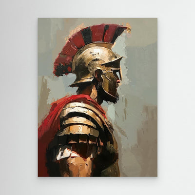 Warrior Spirit: Heroic Canvas Framed Wall Art