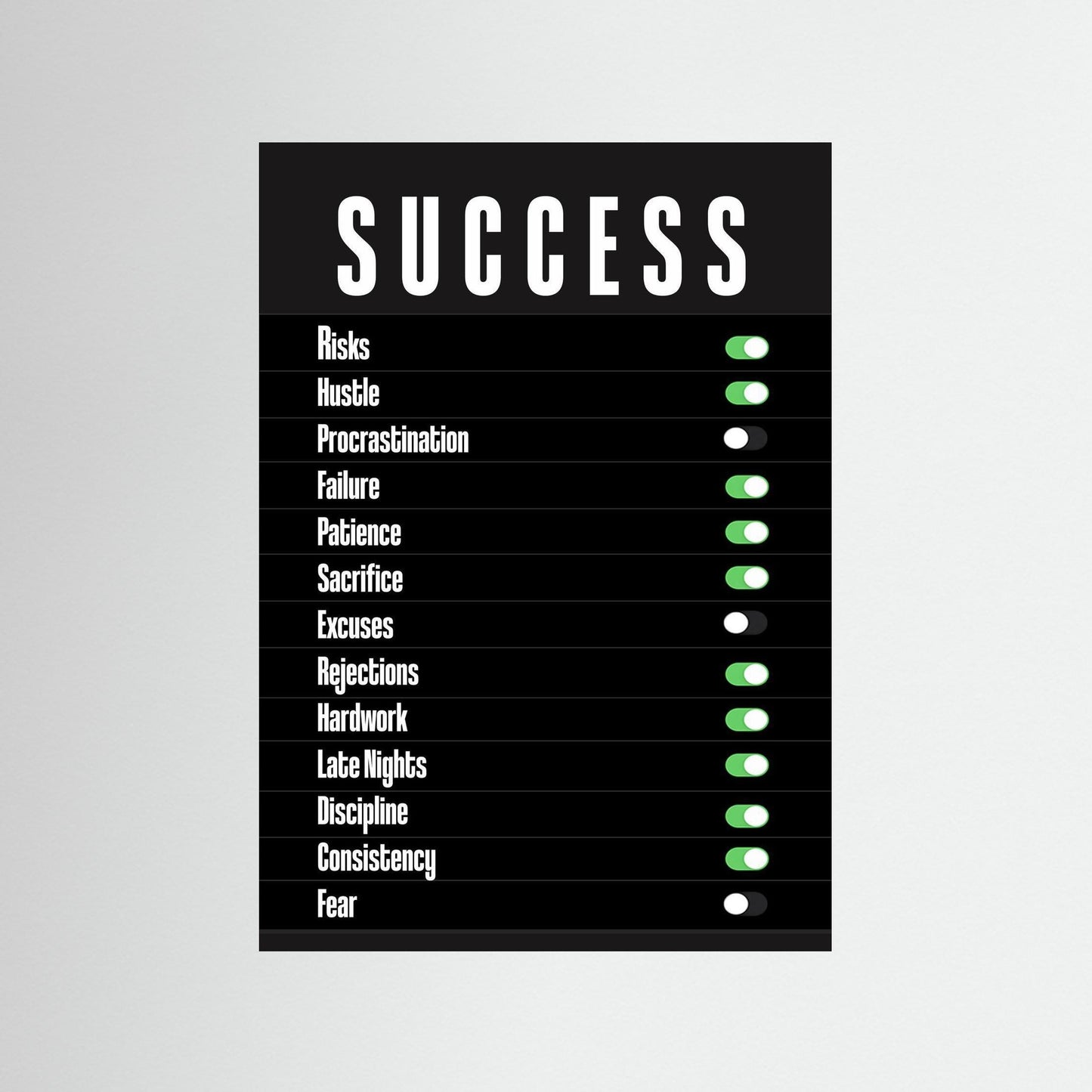 Unlock Success Motivational Poster