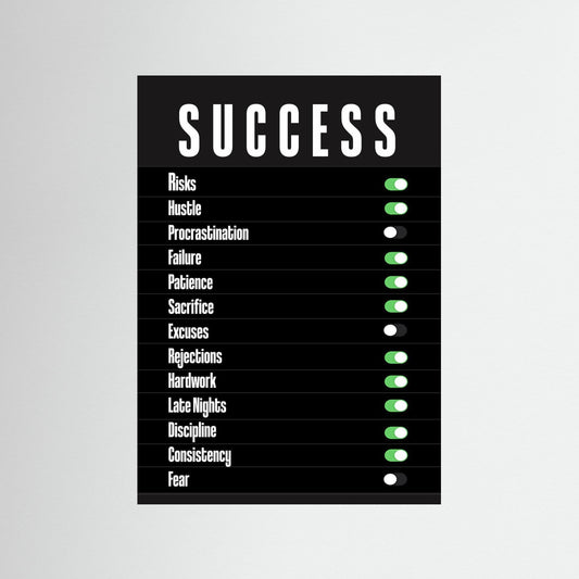 Unlock Success Motivational Poster