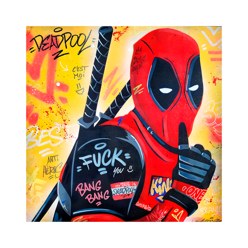 Comic Renegade | Red Pop Art Square Print