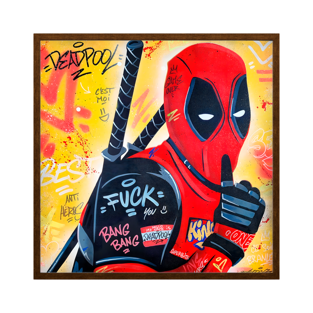 Comic Renegade | Red Pop Art Square Print