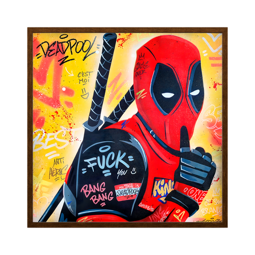 Comic Renegade | Red Pop Art Square Print
