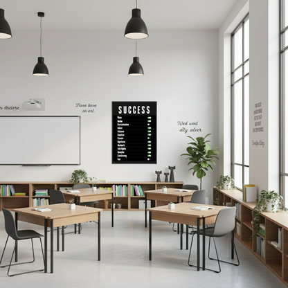 Unlock Success Motivational Poster