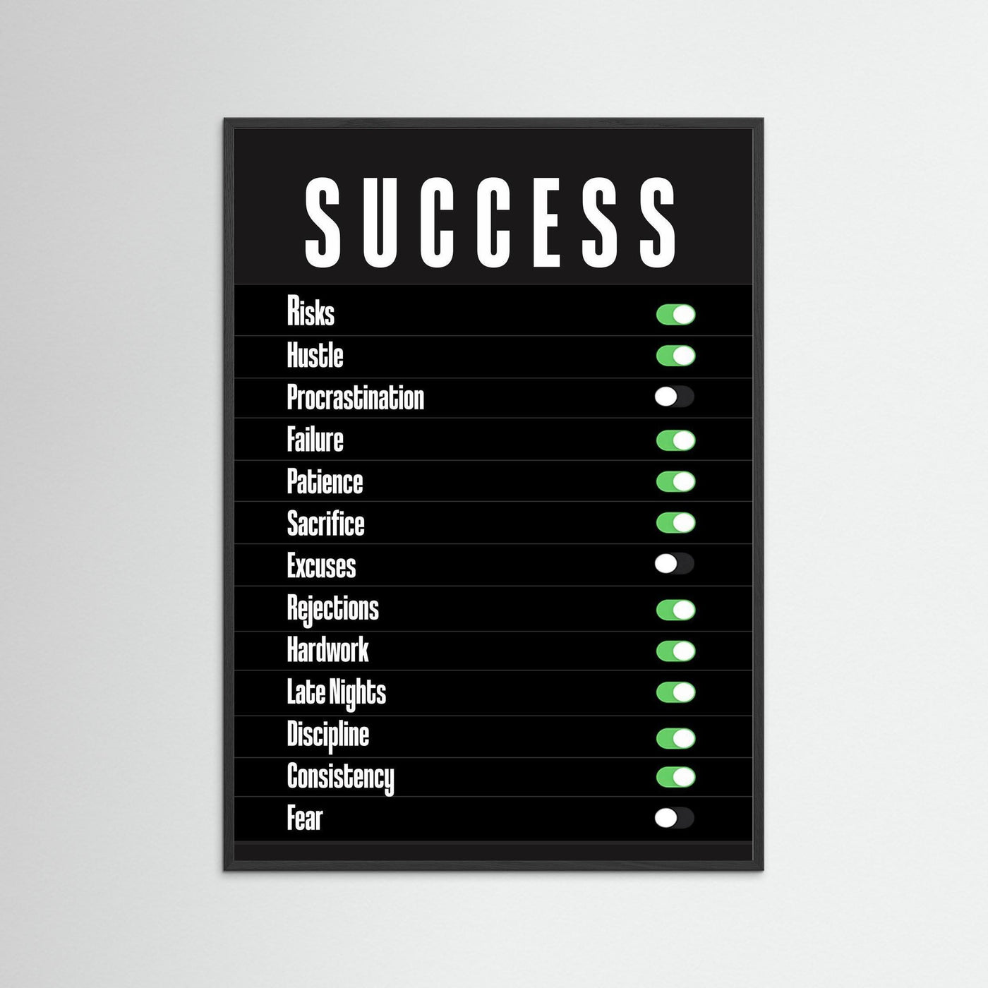 Unlock Success Motivational Poster