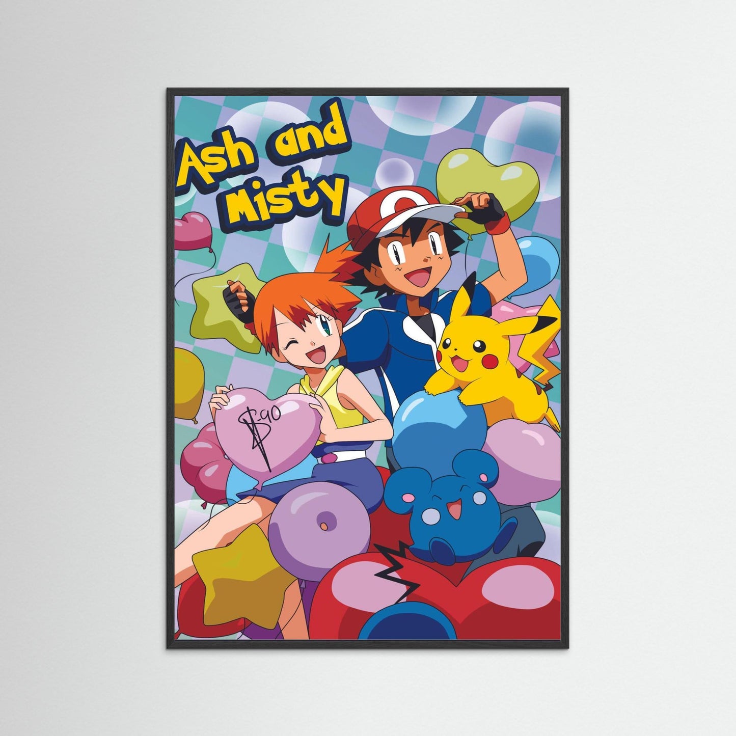 Dynamic Duo - Ash And Misty Poster Art Frame