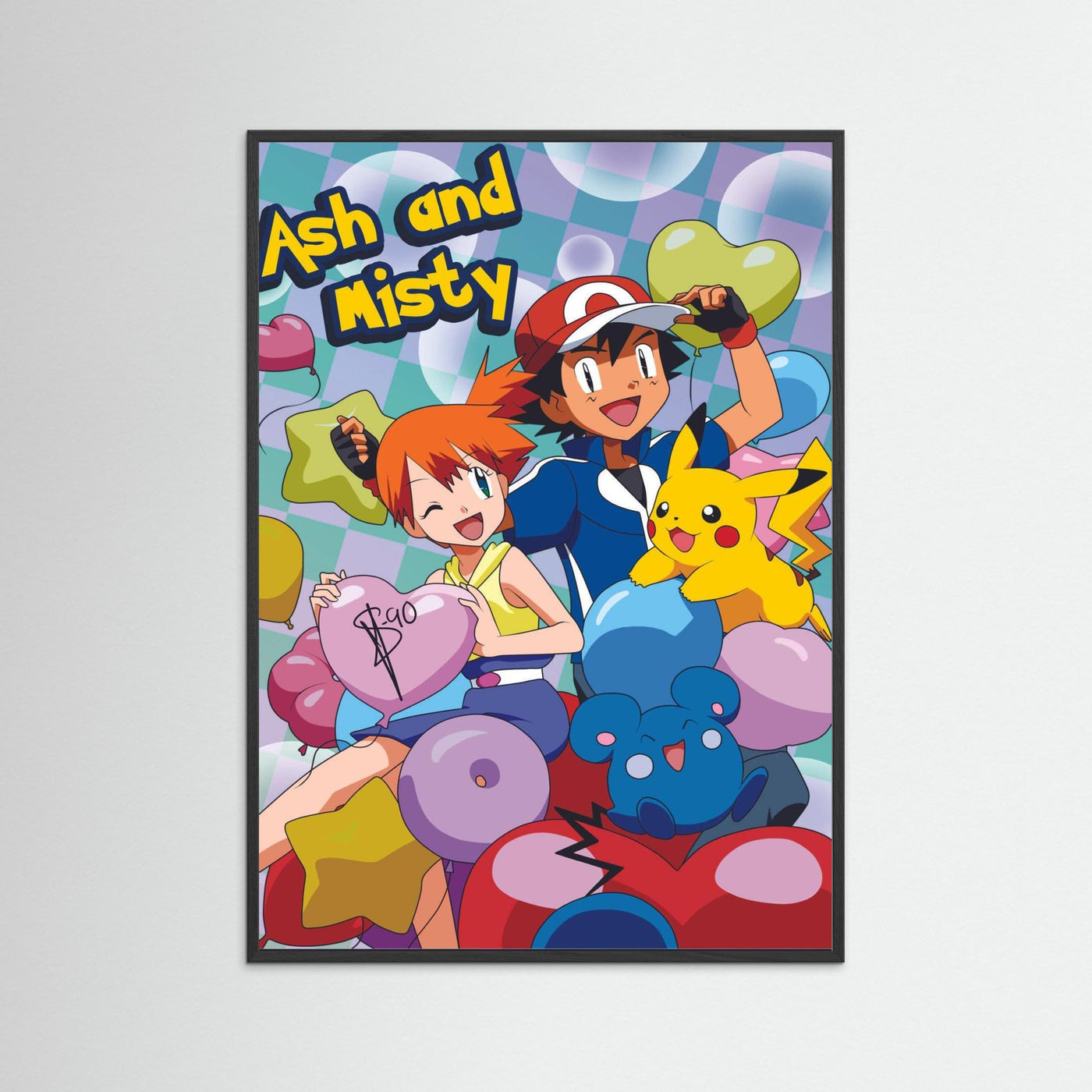 Dynamic Duo - Ash And Misty Poster Art Frame